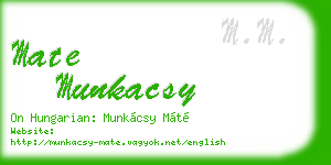 mate munkacsy business card