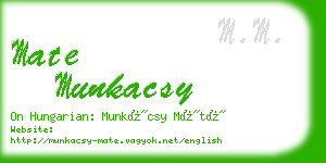 mate munkacsy business card